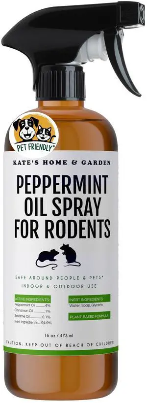 Peppermint Oil Spray for Rodents, Mouse, Bat, Rat, Car Engines, Mice (16oz, Non-Toxic Rodent Repellent, Pet Safe) Peppermint Oil Spray for Rodents, Mouse, Bat, Rat, Car Engines, Mice (16oz, Non-Toxic Rodent Repellent, Pet Safe)