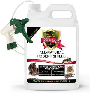 Peppermint Repellent for Mice/Mouse, Rats & Rodents Rodent Shield. 128 OZ Gallon Peppermint Repellent for Mice/Mouse, Rats & Rodents Rodent Shield. 128 OZ Gallon