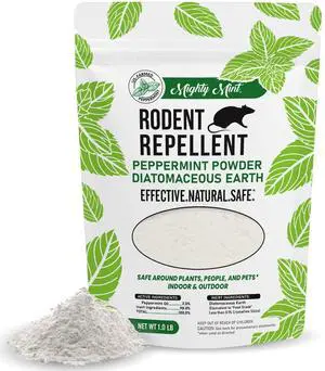 Rodent Repellent Pest Control, Diatomaceous Earth Peppermint Pest Powder, 1 lb Rodent Repellent Pest Control, Diatomaceous Earth Peppermint Pest Powder, 1 lb