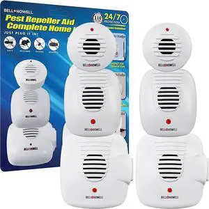 Ultrasonic Pest Repeller plug in device Complete Kit 6 Pack, Effectively Aids to repel mice, bugs, Rats, Rodents, Mosquitos, roaches, Spiders and Ants Chemical, odor and sound free Ultrasonic Pest Repeller plug in device Complete Kit 6 Pack, Effectively Aids to repel mice, bugs, Rats, Rodents, Mosquitos, roaches, Spiders and Ants Chemical, odor and sound free