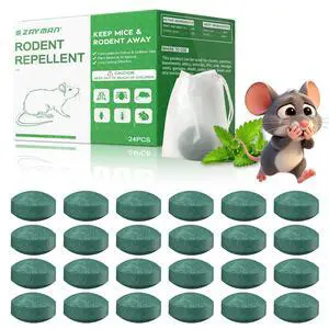 Mouse Rodent Repellent, 24 Pack Peppermint Lemon Oil Mice Repellent for Squirrel Rats Spider Pest Control Indoor & Outdoor, Mice Deterrent Replace Trap Poisoning Family & Pet Safe Mouse Rodent Repellent, 24 Pack Peppermint Lemon Oil Mice Repellent for Squirrel Rats Spider Pest Control Indoor & Outdoor, Mice Deterrent Replace Trap Poisoning Family & Pet Safe
