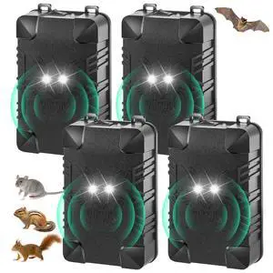 Ultrasonic Rodent Repellent for Car Engine, 4 Pack Battery Powered Mouse Repellent for Cars Under Hood Mouse Deterrent with Flashing Lights,Keep Mice Rats Squirrels Out of Garage Outdoors Indoors Ultrasonic Rodent Repellent for Car Engine, 4 Pack Battery Powered Mouse Repellent for Cars Under Hood Mouse Deterrent with Flashing Lights,Keep Mice Rats Squirrels Out of Garage Outdoors Indoors