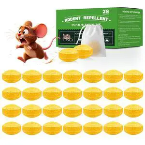 Mouse Repellent Balls 28 Pack, Mice Repellent for Indoor & Outdoor Use, Effective Protection for Kitchen, Garage, and Camping, Suitable for Family and Pet Mouse Repellent Balls 28 Pack, Mice Repellent for Indoor & Outdoor Use, Effective Protection for Kitchen, Garage, and Camping, Suitable for Family and Pet