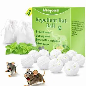 10 Pack Mouse Rodent Repellent Balls Peppermint Oil to Repel Mice & Rats, Long Lasting 3 Months Protection, Safe for Pets & Kids Natural Deterrent for Home, Garage, Car 10 Pack Mouse Rodent Repellent Balls Peppermint Oil to Repel Mice & Rats, Long Lasting 3 Months Protection, Safe for Pets & Kids Natural Deterrent for Home, Garage, Car
