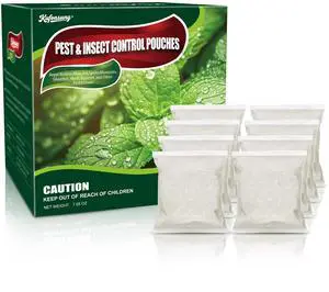 Pest & Insect Control Pouches 8 Pack -Spider Repellent Indoor,Mice Repellent Indoor & Outdoor,Peppermint to Repel for Sliverfish,Rodent, Ant, Roach,Spider, Moth & Other Pests-Safe for Pets & Family Pest & Insect Control Pouches 8 Pack -Spider Repellent Indoor,Mice Repellent Indoor & Outdoor,Peppermint to Repel for Sliverfish,Rodent, Ant, Roach,Spider, Moth & Other Pests-Safe for Pets & Family