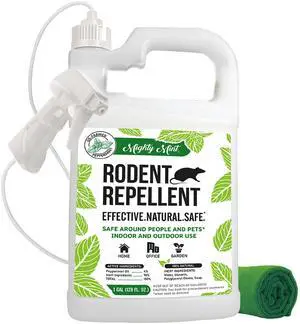 Peppermint Oil Rodent Repellent Spray with Microfiber Cloth Natural Indoor & Outdoor Control for Mice and Rats Plant-Based, Extra-Strong Formula - 1 Gallon (128 oz) Peppermint Oil Rodent Repellent Spray with Microfiber Cloth Natural Indoor & Outdoor Control for Mice and Rats Plant-Based, Extra-Strong Formula - 1 Gallon (128 oz)