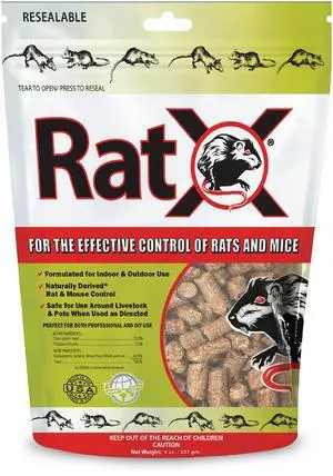 EcoClear Products 620100-6D RatX All-Natural All Species Rat Mouse, 8 oz. Bag EcoClear Products 620100-6D RatX All-Natural All Species Rat Mouse, 8 oz. Bag
