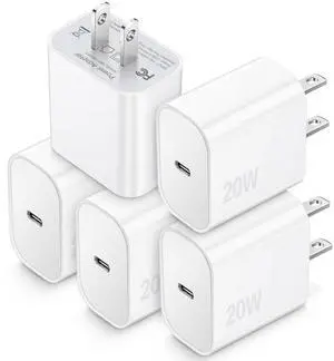 USB C Charger Block, TypeC Charging Blocks 5Pack, 20W PD Quick Fast Charger Brick Cube Compatible with iPhone 16/15/14 Pro Max/14 Plus/13 Pro/12 Pro/AirPods/iPad/Galaxy,Pixel 4/3 USB C Charger Block, TypeC Charging Blocks 5Pack, 20W PD Quick Fast Charger Brick Cube Compatible with iPhone 16/15/14 Pro Max/14 Plus/13 Pro/12 Pro/AirPods/iPad/Galaxy,Pixel 4/3
