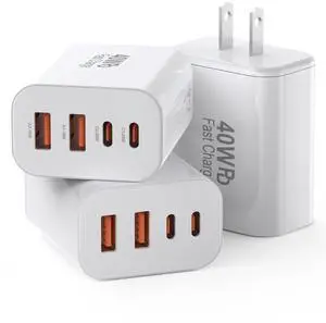 USB C Charger Block,40W USB C Charger Cube,3 Pack Type C Chargers Block,Fast Charging Plug Dual Port PD+QC Charging Cube for iPhone 16 15 14 13 12 11 Pro Max XS,iPad, Samsung Phone,Tablet USB C Charger Block,40W USB C Charger Cube,3 Pack Type C Chargers Block,Fast Charging Plug Dual Port PD+QC Charging Cube for iPhone 16 15 14 13 12 11 Pro Max XS,iPad, Samsung Phone,Tablet
