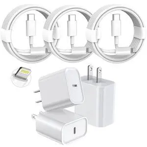 3 Pack Fast Charger iPhone,6FT iPhone Charger Fast Charging USB C Block Wall Adapter 6 Foot Type C to Lightning Cable for iPhone 14 Pro Max/14 Plus/13 Pro/12/12Pro/11/XS/X,AirPods 3 Pack Fast Charger iPhone,6FT iPhone Charger Fast Charging USB C Block Wall Adapter 6 Foot Type C to Lightning Cable for iPhone 14 Pro Max/14 Plus/13 Pro/12/12Pro/11/XS/X,AirPods