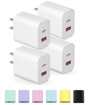 USB C Charger Block Charging Block Type C Charger 20W Wall Chargers for iPhone Air/17/17 Plus/17 Pro/17 Max/16/16 Plus/16 Pro Max/15/15 Pro Max/14/13/12/Samsung/Android USB C Charger Block Charging Block Type C Charger 20W Wall Chargers for iPhone Air/17/17 Plus/17 Pro/17 Max/16/16 Plus/16 Pro Max/15/15 Pro Max/14/13/12/Samsung/Android