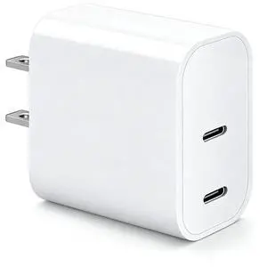 Dual USB C Charger Block for Apple Watch Series 11 10 iWatch iPhone iPad AirPods Pro,Wireless Charger Pad, 2 Port Type C Fast Charging 20W PD Power Adapter Plug Fast Charging Cube, White 1 Pack Dual USB C Charger Block for Apple Watch Series 11 10 iWatch iPhone iPad AirPods Pro,Wireless Charger Pad, 2 Port Type C Fast Charging 20W PD Power Adapter Plug Fast Charging Cube, White 1 Pack