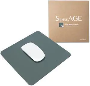 Slim Mouse Pad for Home/Office, Portable Mouse Mat for Computer & Laptop, Fabric Style Vegan Leather, Non-Slip Base, Compatible with Laser and Optical Mouse, 8.66 x 8.66 (Dark Green) Slim Mouse Pad for Home/Office, Portable Mouse Mat for Computer & Laptop, Fabric Style Vegan Leather, Non-Slip Base, Compatible with Laser and Optical Mouse, 8.66 x 8.66 (Dark Green)