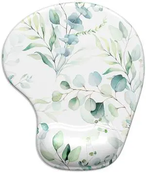 Ergonomic Mouse Pad with Gel Wrist Support Wrist Rest Smooth Surface Non-Slip PU Base Comfortable Office Supplies Pain Relief, 9.5 x 8 inches, Leaves and Branches Ergonomic Mouse Pad with Gel Wrist Support Wrist Rest Smooth Surface Non-Slip PU Base Comfortable Office Supplies Pain Relief, 9.5 x 8 inches, Leaves and Branches