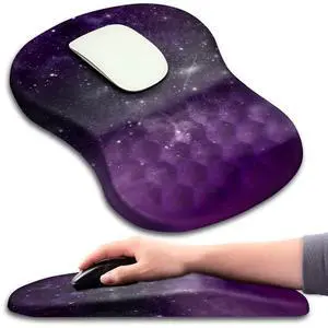 Mouse Pad Wrist Support, Ergonomic Mouse Pad with Massage Dot, Comfortable Computer Mouse Pad for Laptop, Wrist Rest Pain Relief Mousepad with Non-Slip PU Base for Office & Home, 12 x 8 in Mouse Pad Wrist Support, Ergonomic Mouse Pad with Massage Dot, Comfortable Computer Mouse Pad for Laptop, Wrist Rest Pain Relief Mousepad with Non-Slip PU Base for Office & Home, 12 x 8 in