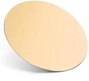 Aluminum Metal Mouse Pad - with Non-Slip Rubber Base and Micro Sand Blasting Alloy Surface for Fast and Accurate Control | Gold Round Aluminum Metal Mouse Pad - with Non-Slip Rubber Base and Micro Sand Blasting Alloy Surface for Fast and Accurate Control | Gold Round