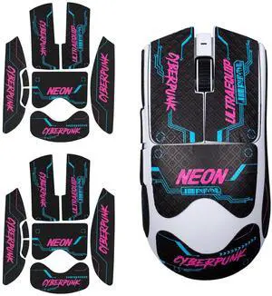 Pack Cyberpunk-Neon Mouse Grip Tape for Viper V3 Pro / V4 Pro - 0.5mm Ultra-Thin Pre-Cut, Anti-Slip, Sweat-Resistant, Professional Competitive Upgrade Kit Pack Cyberpunk-Neon Mouse Grip Tape for Viper V3 Pro / V4 Pro - 0.5mm Ultra-Thin Pre-Cut, Anti-Slip, Sweat-Resistant, Professional Competitive Upgrade Kit