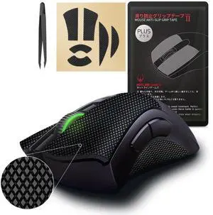 Plus Anti Slip Mouse Grip Tape Compatible with Razer Deathadder V2 Pro, Deathadder V2 Gaming Mouse Skins, Sweat Resistant, Cut to Fit, Easy to Apply Plus Anti Slip Mouse Grip Tape Compatible with Razer Deathadder V2 Pro, Deathadder V2 Gaming Mouse Skins, Sweat Resistant, Cut to Fit, Easy to Apply