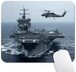 Carrier US Navy Mouse Pad, Helicopter Military Warship Desk Mat Carrier US Navy Mouse Pad, Helicopter Military Warship Desk Mat
