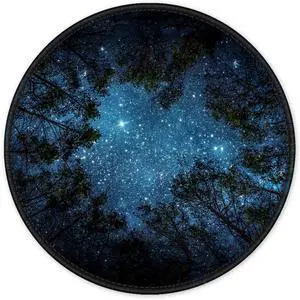 Mouse Pad, Round Landscape Theme Anti-Slip Rubber Mousepad with Durable Stitched Edges for Gaming Office Laptop Computer Men Women Kids, Cute Custom Design, 8.7 x 8.7 in, Silent Night Sky Mouse Pad, Round Landscape Theme Anti-Slip Rubber Mousepad with Durable Stitched Edges for Gaming Office Laptop Computer Men Women Kids, Cute Custom Design, 8.7 x 8.7 in, Silent Night Sky