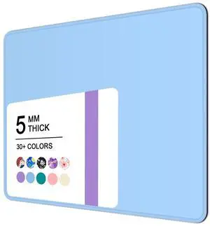 Mouse Pad, 30% Thicker Blue Computer Pad, Anti-Slip Rubber Mouse Mat with Stitched Edges for Gaming, Office, Laptop, PC, Women & Men, 8 x 10 Inch Thick 5 mm, Modern Design, Square Mouse Pad, 30% Thicker Blue Computer Pad, Anti-Slip Rubber Mouse Mat with Stitched Edges for Gaming, Office, Laptop, PC, Women & Men, 8 x 10 Inch Thick 5 mm, Modern Design, Square