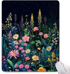 Black Beauty Folral Flowers Plants Mouse Pad,Brightly Colored Unique Design Computer Mousepad with Non-Slip Rubber Base for Women,Washable Mousepads Computer Mouse Pads for Desk Laptop Black Beauty Folral Flowers Plants Mouse Pad,Brightly Colored Unique Design Computer Mousepad with Non-Slip Rubber Base for Women,Washable Mousepads Computer Mouse Pads for Desk Laptop