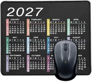 Mouse Pad, Jet Black, 9.5 x 7.8 in, 2027 Calendar Mouse Pad, Jet Black, 9.5 x 7.8 in, 2027 Calendar