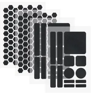 4 Sheets Phone Grip Tapes, Anti-Slip Grip Stickers for Phone Case, Pre-Cut Dragon Grips for Cellphone Controller Mouse Laptop (Black) 4 Sheets Phone Grip Tapes, Anti-Slip Grip Stickers for Phone Case, Pre-Cut Dragon Grips for Cellphone Controller Mouse Laptop (Black)