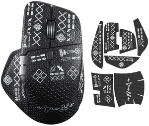 Mouse Grip Tape for Logitech MX Master 4 Wireless Mouse, Anti-Slip Sweat-Resistant Pre-Cut Skin, 0.8mm Ultra-Thin Self-Adhesive Sticker for Gaming & Office (Printing Pattern)