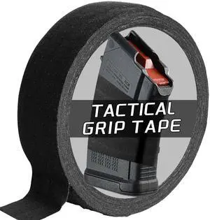 Tactical Tapes, 1 Inch x 27.34 Yards Goon Grip Tapes, Multipurpose Wrap Tape for Guns, Handgun, Rifle, Hockey, Lacrosse, Baseball, Softball Bats, Sport Handle, Gardening Tools (Black) Tactical Tapes, 1 Inch x 27.34 Yards Goon Grip Tapes, Multipurpose Wrap Tape for Guns, Handgun, Rifle, Hockey, Lacrosse, Baseball, Softball Bats, Sport Handle, Gardening Tools (Black)