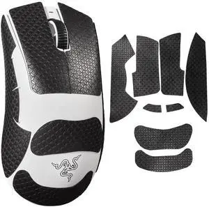 Sweatproof Mouse Grip Tape for Razer DeathAdder V4 Pro/DeathAdder V3 Pro/DeathAdder V3 Anti-Slip Grip Stickers,Pre-Cut Skin Decals (Black) Sweatproof Mouse Grip Tape for Razer DeathAdder V4 Pro/DeathAdder V3 Pro/DeathAdder V3 Anti-Slip Grip Stickers,Pre-Cut Skin Decals (Black)