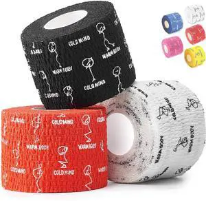 Weightlifting Thumb Tape - Hook Grip Tape for Powerlifting, Cross Training, Gym Tape, Workout, Weight Lifting Tape, Athletic Finger Wrap (Mix V1 3 Rolls) Weightlifting Thumb Tape - Hook Grip Tape for Powerlifting, Cross Training, Gym Tape, Workout, Weight Lifting Tape, Athletic Finger Wrap (Mix V1 3 Rolls)