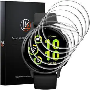 Pack for Garmin Vivoactive 6 / Vivoactive 5 Screen Protector 42mm - Anti-Scratch, Self-Healing Soft TPU Screen Protector for Garmin Vivoactive 42mm, Bubble Free, HD Transparent, Touch Sensitive Pack for Garmin Vivoactive 6 / Vivoactive 5 Screen Protector 42mm - Anti-Scratch, Self-Healing Soft TPU Screen Protector for Garmin Vivoactive 42mm, Bubble Free, HD Transparent, Touch Sensitive