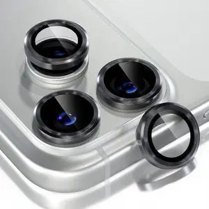 Compatible for iPhone 17 Pro/iPhone 17 Pro Max Camera Lens Protector, 9H Tempered Glass Camera Cover Screen Protector Metal Ring Decoration Accessories (Black) Compatible for iPhone 17 Pro/iPhone 17 Pro Max Camera Lens Protector, 9H Tempered Glass Camera Cover Screen Protector Metal Ring Decoration Accessories (Black)