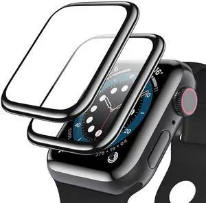 Tempered Glass Screen Protector for Apple Watch Series 6/SE/5/4, 3D Curved Edge Full Coverage Protective Cover, Anti-Scratch 9H Hardness Bubble-Free HD Clear Film for Apple Watch 44mm Tempered Glass Screen Protector for Apple Watch Series 6/SE/5/4, 3D Curved Edge Full Coverage Protective Cover, Anti-Scratch 9H Hardness Bubble-Free HD Clear Film for Apple Watch 44mm