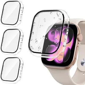 [3PCS for Apple Watch Screen Protector Case Series 11/10 42mm Accessories, iWatch Protective Face Cover for Women Men, Tempered Glass Film Hard Bumper for iPhone Watch 42 mm [3PCS for Apple Watch Screen Protector Case Series 11/10 42mm Accessories, iWatch Protective Face Cover for Women Men, Tempered Glass Film Hard Bumper for iPhone Watch 42 mm