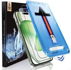 Pack for iPhone 15 Plus 6.7 inch Tempered Glass Screen Protector, Auto Dust-Elimination Installation, Bubble Free, Dynamic Island Compatible, HD Clear, Easy Installation Pack for iPhone 15 Plus 6.7 inch Tempered Glass Screen Protector, Auto Dust-Elimination Installation, Bubble Free, Dynamic Island Compatible, HD Clear, Easy Installation
