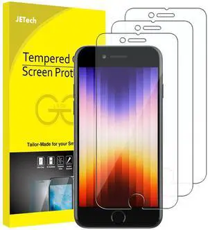 Screen Protector for iPhone SE 3 (2022 3rd Edition) 4.7-Inch, Tempered Glass Film, 3-Pack Screen Protector for iPhone SE 3 (2022 3rd Edition) 4.7-Inch, Tempered Glass Film, 3-Pack