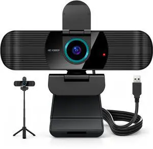 Pro HD 1080p/30fps Webcam with Tripod, External USB Camera for PC/Laptop Pro HD 1080p/30fps Webcam with Tripod, External USB Camera for PC/Laptop