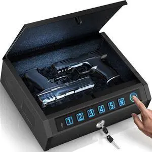 Biometric Gun Safe for Handgun,Drop Slot Compatible for 2-3 Pistols Biometric Gun Safe for Handgun,Drop Slot Compatible for 2-3 Pistols