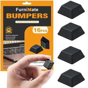 Rubber Feet for Electronics, Adhesive Rubber Feet 16PCS, Black Rubber Bumpers Self Adhesive 0.81"x 0.3" Rubber Feet for Electronics, Adhesive Rubber Feet 16PCS, Black Rubber Bumpers Self Adhesive 0.81"x 0.3"