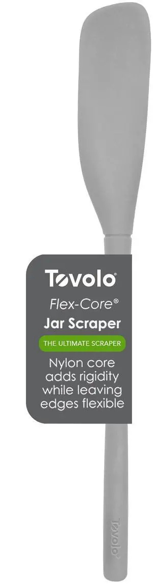 Silicone Jar Spatula Long Handled Rubber Scraping Scooping Tool for Peanut Butter Jam Jelly Jars Blenders, Extra Long Flex Core Silicone Jar Scraper Dishwasher Safe BPA Free, Oyster Gray Silicone Jar Spatula Long Handled Rubber Scraping Scooping Tool for Peanut Butter Jam Jelly Jars Blenders, Extra Long Flex Core Silicone Jar Scraper Dishwasher Safe BPA Free, Oyster Gray