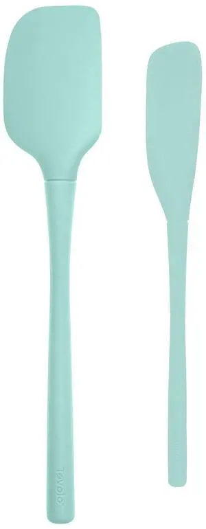 Flex-Core Silicone Spatula and Jar Scraper Set of 2, Long Handle Cooking Baking Mixing Scraping Bowls Jar Scooping Tool BPA-Free Dishwasher Safe Heat Resistant, Aqua Seafoam Green Flex-Core Silicone Spatula and Jar Scraper Set of 2, Long Handle Cooking Baking Mixing Scraping Bowls Jar Scooping Tool BPA-Free Dishwasher Safe Heat Resistant, Aqua Seafoam Green