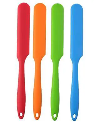 4pcs Silicone Spatula Set Heat Resistant Cake Cream Butter Spatulas Mixing Batter Scraper Non-Stick Flexible Baking Cooking Tool 4 Colors (multicolor) 4pcs Silicone Spatula Set Heat Resistant Cake Cream Butter Spatulas Mixing Batter Scraper Non-Stick Flexible Baking Cooking Tool 4 Colors (multicolor)