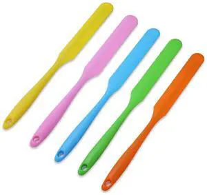 Pcs Silicone Jar Spatulas,Jar Scraper with Long Handle,Non-stick Heat Resistant Jam Spreader Cake Cream Butter Spatulas for Butter Cake Cream Icing Cooking Kitchen Baking(5 Colors) Pcs Silicone Jar Spatulas,Jar Scraper with Long Handle,Non-stick Heat Resistant Jam Spreader Cake Cream Butter Spatulas for Butter Cake Cream Icing Cooking Kitchen Baking(5 Colors)