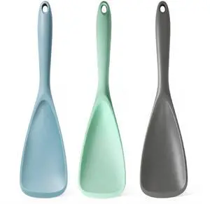 3 Pack Silicone Spatula Spoons for Nonstick Cookware, BPA-Free One-Piece Silicone Cooking Utensils, Heat Resistant Kitchen Spoons for Mixing Serving Scooping and Scraping 3 Pack Silicone Spatula Spoons for Nonstick Cookware, BPA-Free One-Piece Silicone Cooking Utensils, Heat Resistant Kitchen Spoons for Mixing Serving Scooping and Scraping