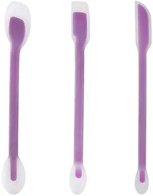 Scraper Set of 3, Long Handle Silicone Spatula Spoon for Deep Jars Scraper Set of 3, Long Handle Silicone Spatula Spoon for Deep Jars