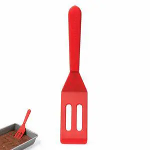 Mini Brownie Serving Spatula, 8-Inches x 1.5-Inches, Heat-Resistant Flexible Nonstick Silicone, Red Mini Brownie Serving Spatula, 8-Inches x 1.5-Inches, Heat-Resistant Flexible Nonstick Silicone, Red