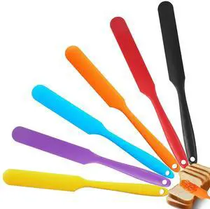 6 Pcs Silicone Jar Spatula Set, Long Handle Heat Resistant Skinny Spatulas for Jars & Bottles, Non-Stick Flexible Scrapers for Baking, Mixing, Jam, Cake Cream & Butter Spreading(6 colors 6 Pcs Silicone Jar Spatula Set, Long Handle Heat Resistant Skinny Spatulas for Jars & Bottles, Non-Stick Flexible Scrapers for Baking, Mixing, Jam, Cake Cream & Butter Spreading(6 colors