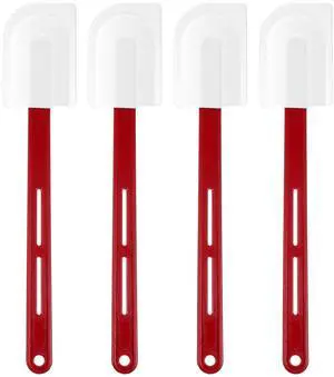 4 Pcs 14 Inch Silicone Spatulas High Temp, 500°F Heat Resistant Commercial Silicone Spatula Heavy Duty Scraper Rubber Spatulas with Long Handle for Kitchen Cook Baking Mixing, Dishwasher Safe 4 Pcs 14 Inch Silicone Spatulas High Temp, 500°F Heat Resistant Commercial Silicone Spatula Heavy Duty Scraper Rubber Spatulas with Long Handle for Kitchen Cook Baking Mixing, Dishwasher Safe